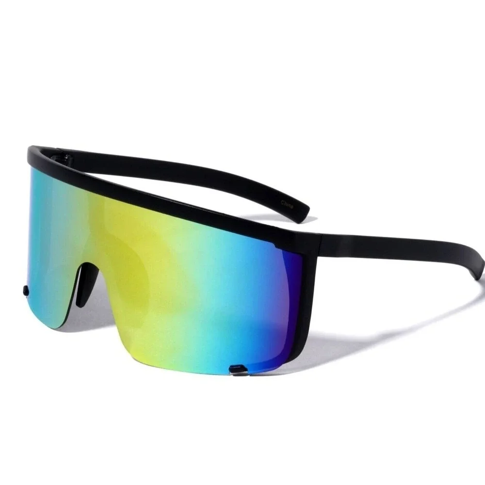 UV Protected Sports Mirrored Wraparound Sunglasses Cycling Cricket‎ Riding Men